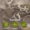 NICETOWN Linen Textured Semi Sheer Bedroom Curtains, Grommet Top Casual Thick Semitransparent Flax Sheer Window Treatment Privacy for Living Room, Camel, W52 x L72, Sold by 2 Panels(Burlap)