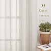 NICETOWN Linen Textured Semi Sheer Bedroom Curtains, Grommet Top Casual Thick Semitransparent Flax Sheer Window Treatment Privacy for Living Room, Camel, W52 x L72, Sold by 2 Panels(Natural)