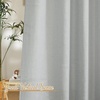 NICETOWN Linen Textured Semi Sheer Bedroom Curtains, Grommet Top Casual Thick Semitransparent Flax Sheer Window Treatment Privacy for Living Room, Camel, W52 x L72, Sold by 2 Panels(Linen Light Gray)