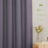 NICETOWN Linen Textured Semi Sheer Bedroom Curtains, Grommet Top Casual Thick Semitransparent Flax Sheer Window Treatment Privacy for Living Room, Camel, W52 x L72, Sold by 2 Panels(Purple Brown)