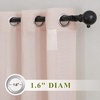 NICETOWN Linen Textured Semi Sheer Bedroom Curtains, Grommet Top Casual Thick Semitransparent Flax Sheer Window Treatment Privacy for Living Room, Camel, W52 x L72, Sold by 2 Panels(Dusty Blush)