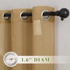 NICETOWN Linen Textured Semi Sheer Bedroom Curtains, Grommet Top Casual Thick Semitransparent Flax Sheer Window Treatment Privacy for Living Room, Camel, W52 x L72, Sold by 2 Panels(Camel)