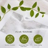 NICETOWN Linen Textured Semi Sheer Bedroom Curtains, Grommet Top Casual Thick Semitransparent Flax Sheer Window Treatment Privacy for Living Room, Camel, W52 x L72, Sold by 2 Panels(White)