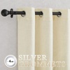 NICETOWN Linen Textured Semi Sheer Bedroom Curtains, Grommet Top Casual Thick Semitransparent Flax Sheer Window Treatment Privacy for Living Room, Camel, W52 x L72, Sold by 2 Panels(Linen Butter)