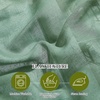 NICETOWN Linen Textured Semi Sheer Bedroom Curtains, Grommet Top Casual Thick Semitransparent Flax Sheer Window Treatment Privacy for Living Room, Camel, W52 x L72, Sold by 2 Panels(Olive Green)