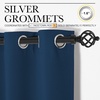 NICETOWN Moroccan Blue Blackout Curtains for Bedroom 42″ w x 63″ L 2 Panels
