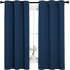 NICETOWN Moroccan Blue Blackout Curtains for Bedroom 42″ w x 63″ L 2 Panels
