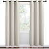 NICETOWN Natural Room Darkening Curtains for Kitchen 42″ w x 78″ L 2 Panels