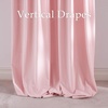 NICETOWN Olive Green Velvet Blackout Curtains 84″ Long, 52″ Wide, 2 Panels(Baby Pink)
