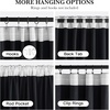 NICETOWN Olive Green Velvet Blackout Curtains 84″ Long, 52″ Wide, 2 Panels(Black)