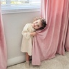 NICETOWN Olive Green Velvet Blackout Curtains 84″ Long, 52″ Wide, 2 Panels(Blush Pink)