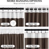 NICETOWN Olive Green Velvet Blackout Curtains 84″ Long, 52″ Wide, 2 Panels(Brown)