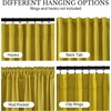 NICETOWN Olive Green Velvet Blackout Curtains 84″ Long, 52″ Wide, 2 Panels(Chartreuse Yellow)