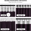 NICETOWN Olive Green Velvet Blackout Curtains 84″ Long, 52″ Wide, 2 Panels(Dark Purple)