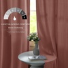 NICETOWN Olive Green Velvet Blackout Curtains 84″ Long, 52″ Wide, 2 Panels(Dusty Pink)