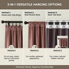NICETOWN Olive Green Velvet Blackout Curtains 84″ Long, 52″ Wide, 2 Panels(Dusty Rose Pink)