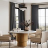 NICETOWN Olive Green Velvet Blackout Curtains 84″ Long, 52″ Wide, 2 Panels(Grey)