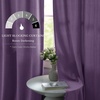 NICETOWN Olive Green Velvet Blackout Curtains 84″ Long, 52″ Wide, 2 Panels(Lilac Purple)