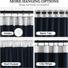NICETOWN Olive Green Velvet Blackout Curtains 84″ Long, 52″ Wide, 2 Panels(Navy Blue)