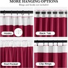 NICETOWN Olive Green Velvet Blackout Curtains 84″ Long, 52″ Wide, 2 Panels(Red)