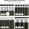 NICETOWN Olive Green Velvet Blackout Curtains 84″ Long, 52″ Wide, 2 Panels(Sage Green)