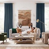 NICETOWN Olive Green Velvet Blackout Curtains 84″ Long, 52″ Wide, 2 Panels(Slate Blue)