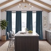 NICETOWN Olive Green Velvet Blackout Curtains 84″ Long, 52″ Wide, 2 Panels(Slate Blue)