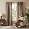 NICETOWN Olive Green Velvet Blackout Curtains 84″ Long, 52″ Wide, 2 Panels(Taupe)