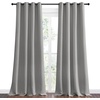 NICETOWN Silver Grey Room Darkening Curtain Panels 102″ Long for RV, 55″ Width, 2 Panels, Play Room, Studio, Heat Block Out and Keep Warm Drapes Window Treatment Drapes for Doorway Entryway Patio