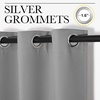 NICETOWN Silver Grey Room Darkening Curtain Panels 102″ Long for RV, 55″ Width, 2 Panels, Play Room, Studio, Heat Block Out and Keep Warm Drapes Window Treatment Drapes for Doorway Entryway Patio