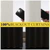 NICETOWN Snowbound Vintage Linen 100% Blackout Curtains for Living Room, Thermal Insulated Curtains 84″ Long, Noise Reducing Window Treatment Drapes for Hall Room, 42″ Wide Per Panel, Set of 2