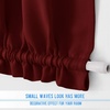 NICETOWN Stone Blue Blackout Door Curtains with Tieback for French Window(Burgundy)