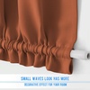 NICETOWN Stone Blue Blackout Door Curtains with Tieback for French Window(Burnt Orange)