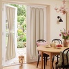NICETOWN Stone Blue Blackout Door Curtains with Tieback for French Window(Champagne)