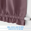 NICETOWN Stone Blue Blackout Door Curtains with Tieback for French Window(Dry Rose)