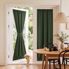 NICETOWN Stone Blue Blackout Door Curtains with Tieback for French Window(Emerald Green)
