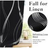NICETOWN Stone Blue Blackout Door Curtains with Tieback for French Window(Foil Black)