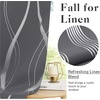 NICETOWN Stone Blue Blackout Door Curtains with Tieback for French Window(Foil Gray)
