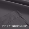 NICETOWN Stone Blue Blackout Door Curtains with Tieback for French Window(Grey)