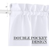 NICETOWN Stone Blue Blackout Door Curtains with Tieback for French Window(Pure White)