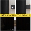 NICETOWN Vintage Open Linen Weave Flax Thermal Curtains, 100% Blackout Curtains 108 inches Long for Dining Room, Soundproof Window Treatment Drapes for Hall Room, Black, 52″ Wide Per Panel, Set of 2