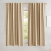 NICETOWN 100% Blackout Linen Curtains for Bedroom/Living Room 90″ L, 2 PCs(Camel)