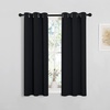 NICETOWN Black Blackout Curtains Drapes for Cafe 29″ w x 40″ L 2 Panels
