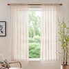 NICETOWN Black Sheer Curtains 96 Inches Long, W42xL96, 2 Panels(Taupe)