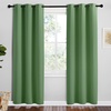 NICETOWN Froest Green Blackout Curtains 72 inches Length for Play Room, 2 Panels, 34″ Wide, Thermal Insulated Decoration Drapes for Window