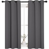 NICETOWN Gray Blackout Curtains for Bedroom 34″ Wide x 54″ Long 2 Panels