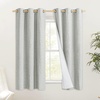 NICETOWN Grey 100% Blackout Curtain Panels, Set of 2, 42″ Wide by 54″ Long, Thermal Insulated White Thermal Insulated Liner Drapes for Nursery, Noise Reducing and Heat Blocking Drapes for Windows