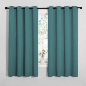 NICETOWN Bedroom Blackout Curtain Panels, 1 Pair, 55 by 68-inch, Sea Teal
