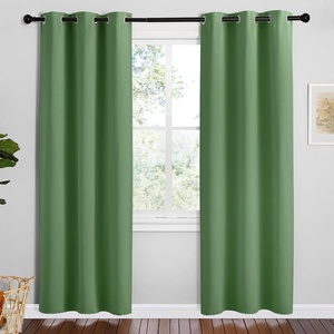 NICETOWN Froest Green Blackout Curtains 72 inches Length for Play Room, 2 Panels, 34″ Wide, Thermal Insulated Decoration Drapes for Window