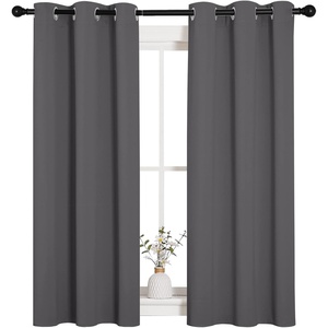 NICETOWN Gray Blackout Curtains for Bedroom 34″ Wide x 54″ Long 2 Panels